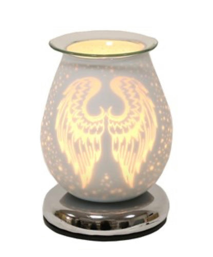 Electric Wax Melter Touch - White Satin Angel Wings - scentaholic.uk