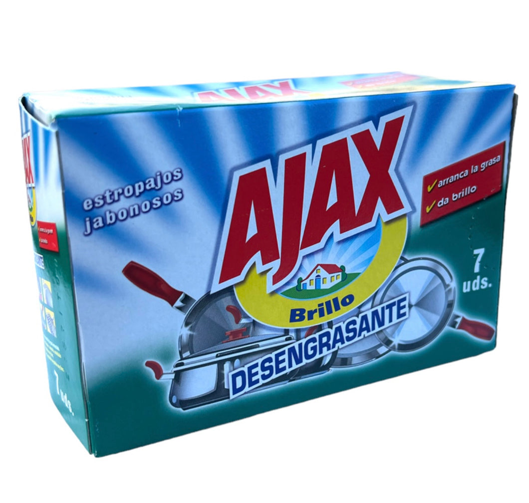 Ajax Degreaser Brillo Pads - Pack of 7 - scentaholic.uk