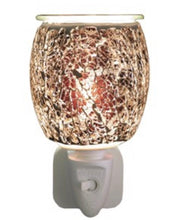 Load image into Gallery viewer, Wax Melt Burner Plug In - Natural Glass Mosaic - scentaholic.uk
