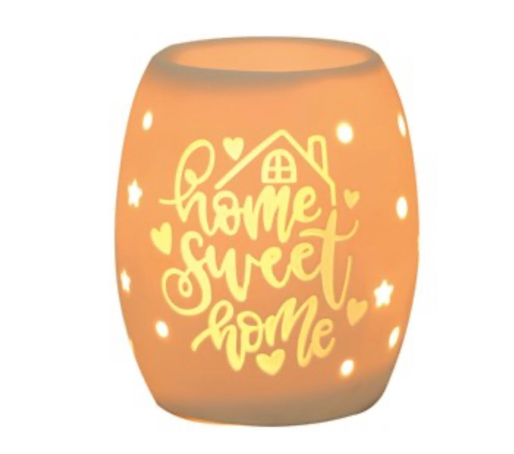 Electric Wax Burner – Ceramic Home Sweet Home - scentaholic.uk