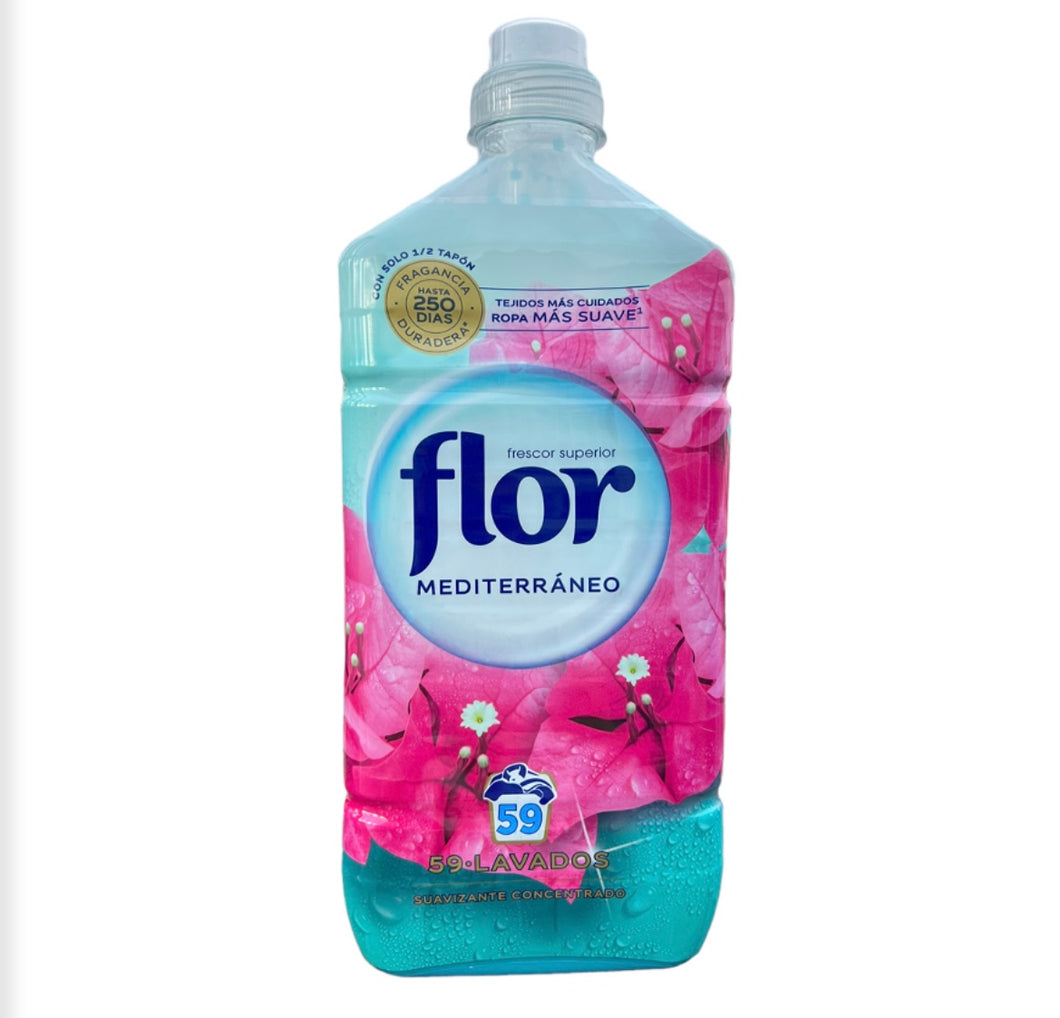 Flor Fabric Softener 1.1L 59 Wash - Mediterranean - scentaholic.uk