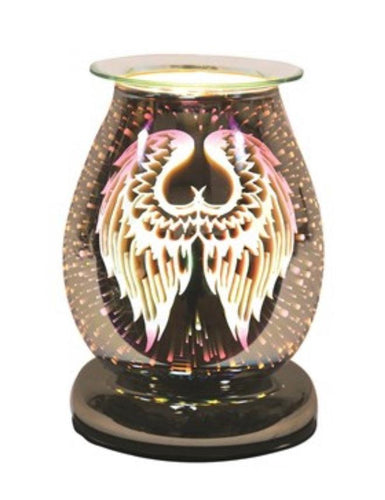 3D Angel Wings touch lamp burner - scentaholic.uk